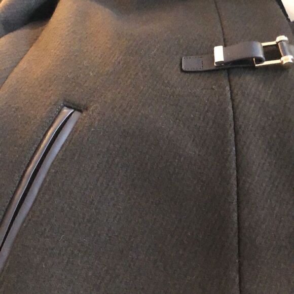 Cole Haan Women's Signature Hooded Wool Duffle Coat Brown/Loden Size 4 NWT - Picture 9 of 9